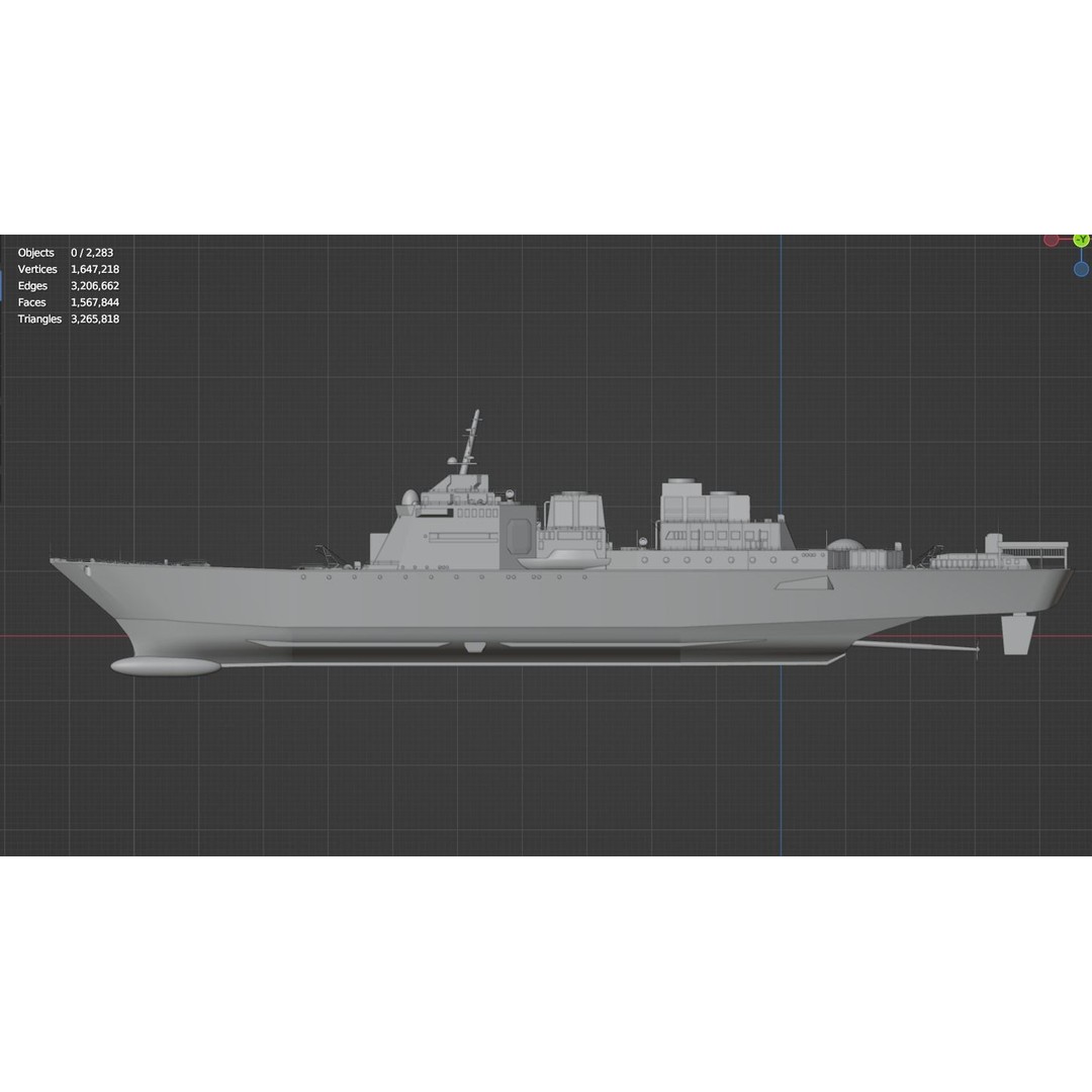 Large Research Ship 3D Model – Detailed Ocean Vessel for Animation - View 31