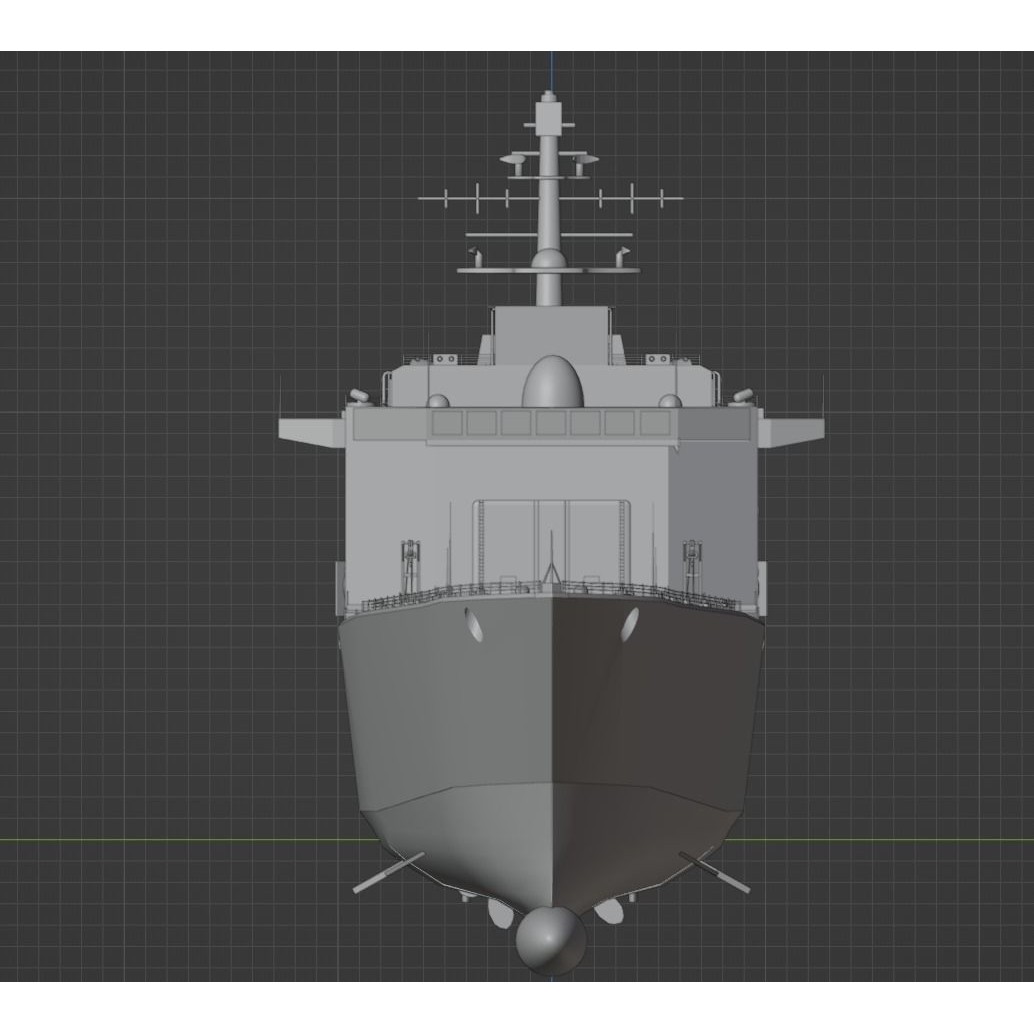 Large Research Ship 3D Model – Detailed Ocean Vessel for Animation - View 34