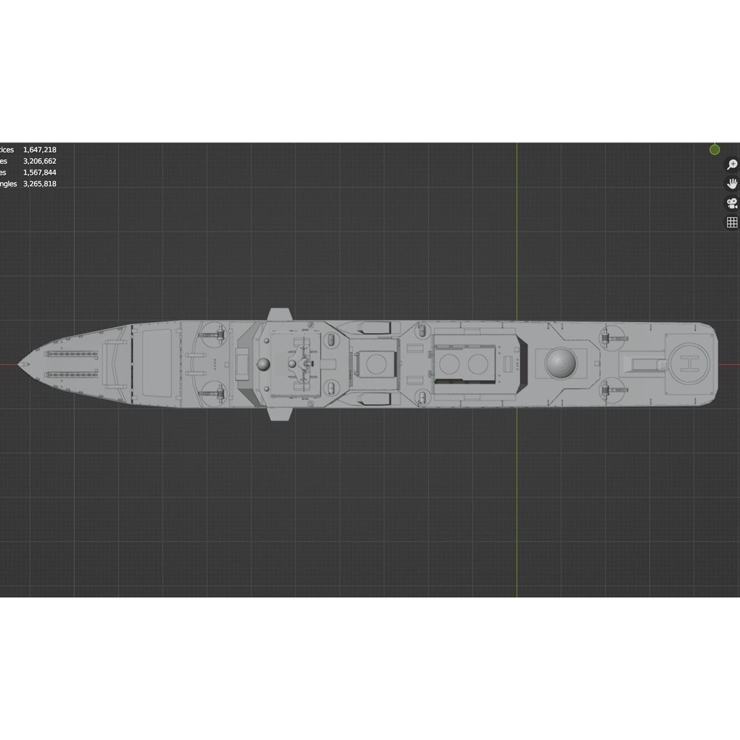 Large Research Ship 3D Model – Detailed Ocean Vessel for Animation - View 35