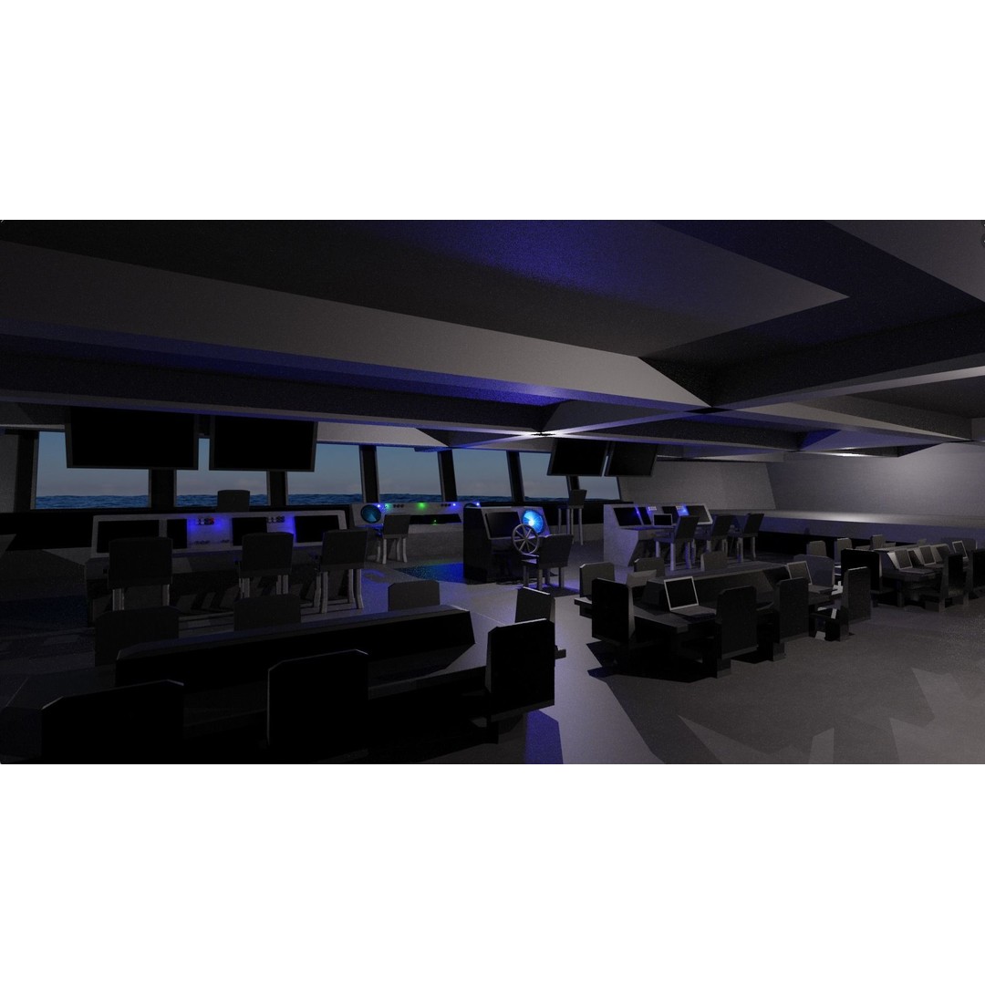 Large Research Ship 3D Model – Detailed Ocean Vessel for Animation - View 4