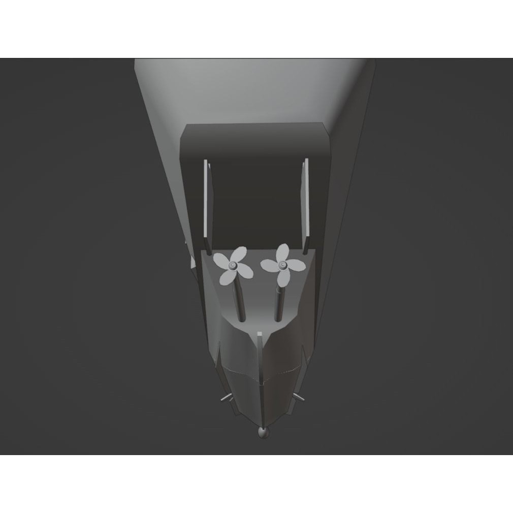Large Research Ship 3D Model – Detailed Ocean Vessel for Animation - View 41