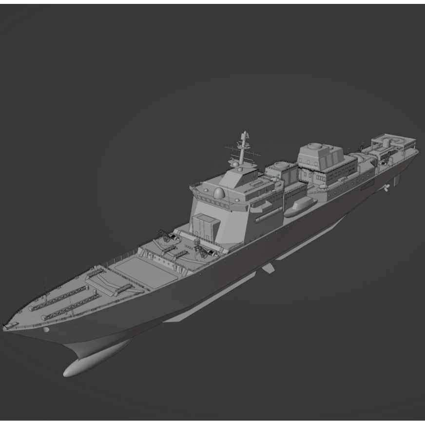 Large Research Ship 3D Model – Detailed Ocean Vessel for Animation - View 44