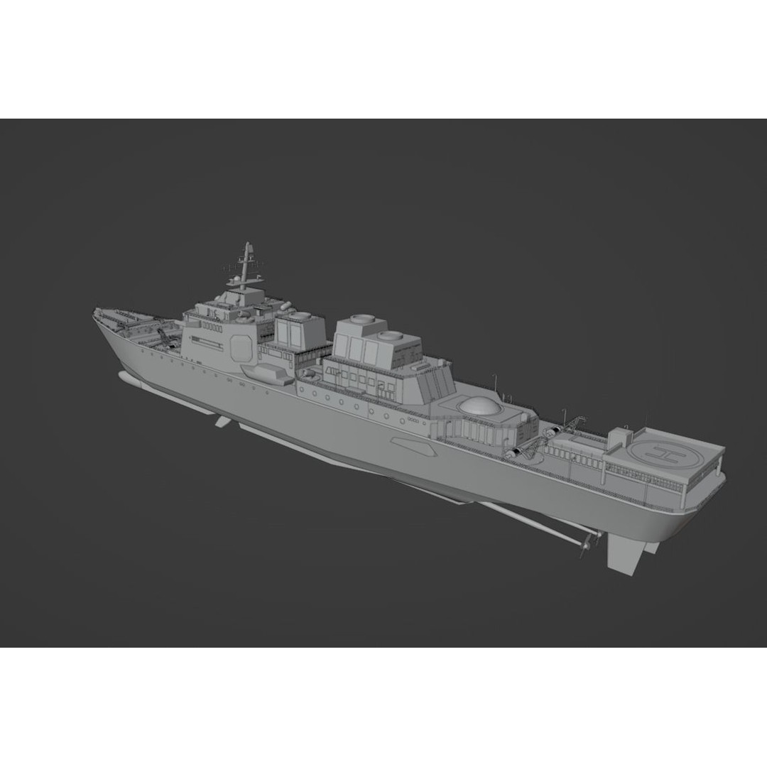 Large Research Ship 3D Model – Detailed Ocean Vessel for Animation - View 45