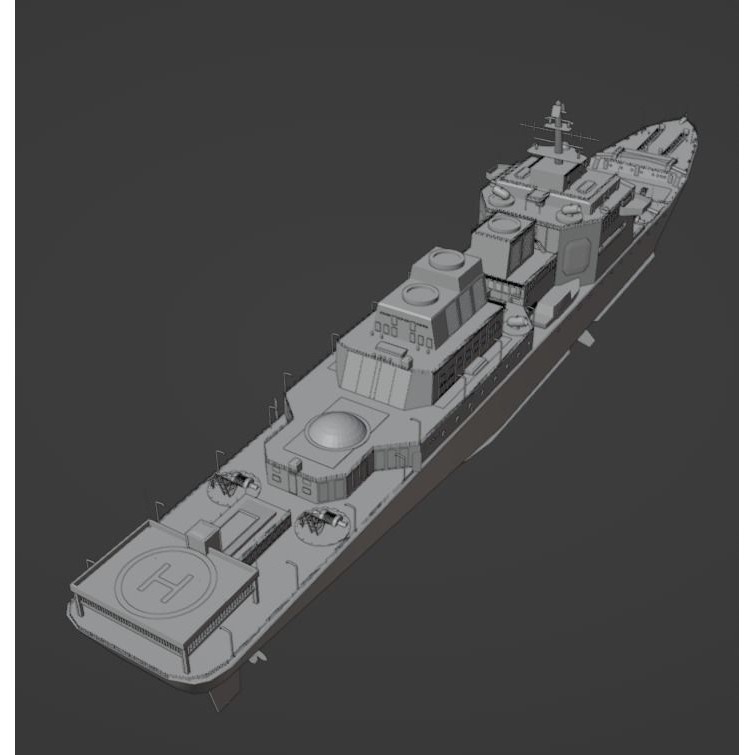 Large Research Ship 3D Model – Detailed Ocean Vessel for Animation - View 46