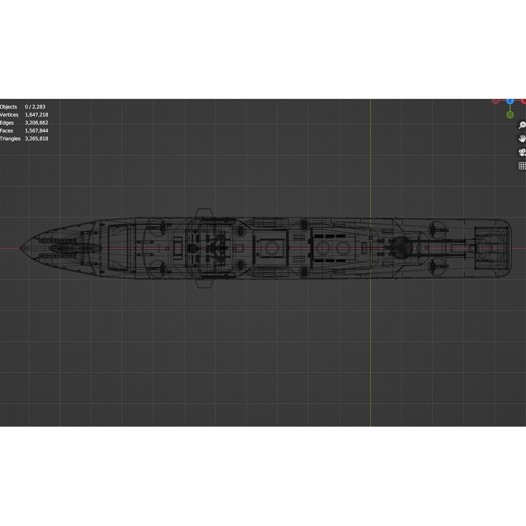 Large Research Ship 3D Model – Detailed Ocean Vessel for Animation - View 47
