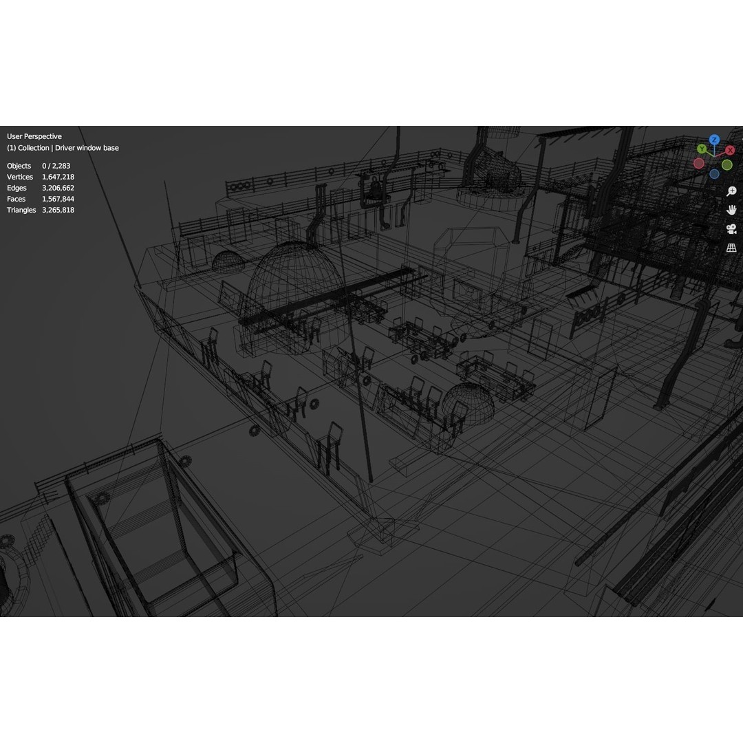 Large Research Ship 3D Model – Detailed Ocean Vessel for Animation - View 51