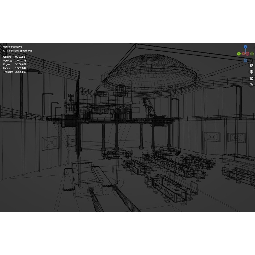 Large Research Ship 3D Model – Detailed Ocean Vessel for Animation - View 52