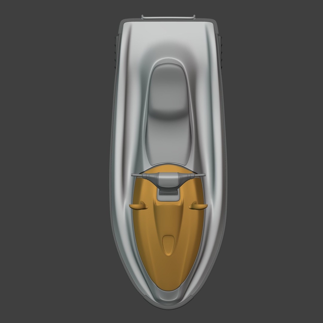 Jetski 3D Model – Low Poly Watercraft for Games, Blender - View 14