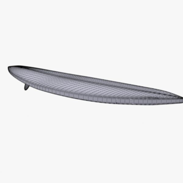 Surfboard 3D Model – High Poly Game Asset, FBX, OBJ, PBR