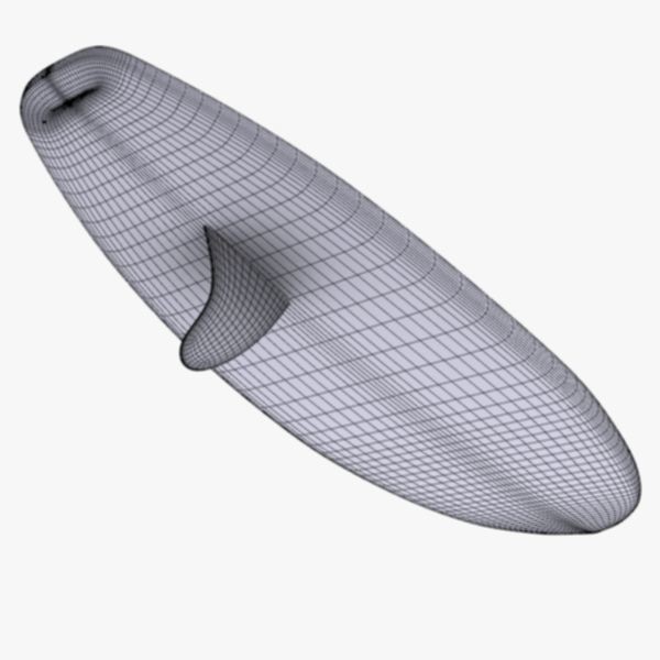 Surfboard 3D Model – High Poly Game Asset, FBX, OBJ, PBR - View 11