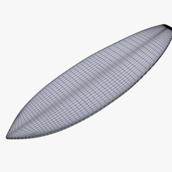 Surfboard 3D Model – High Poly Game Asset, FBX, OBJ, PBR - View 12