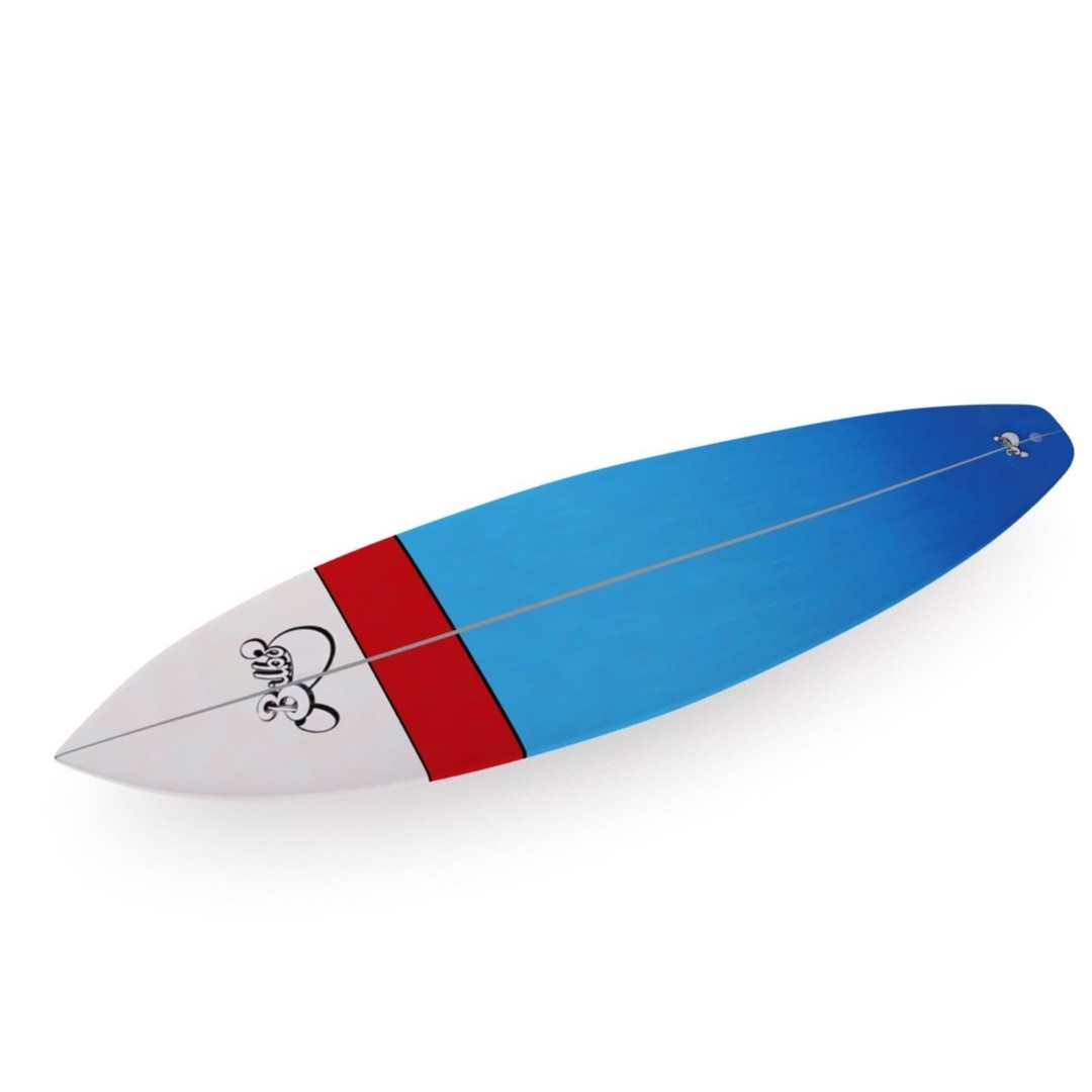 Surfboard 3D Model – High Poly Game Asset, FBX, OBJ, PBR - View 7