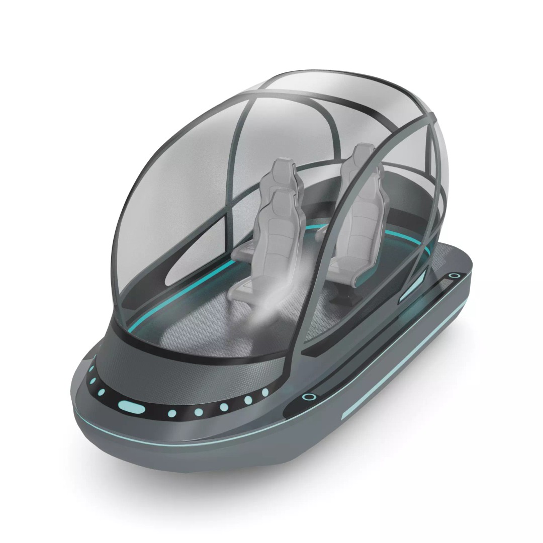 Gondola 3D Model – Futuristic Watercraft with PBR Textures, FBX