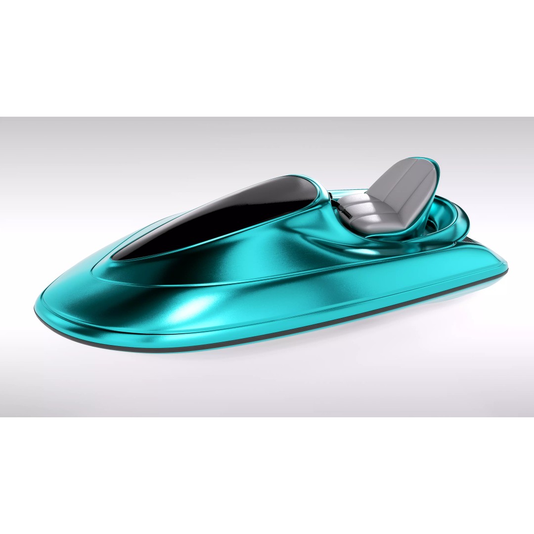 Hydrofoil 3D Model – Futuristic Watercraft with PBR Textures, FBX - View 2