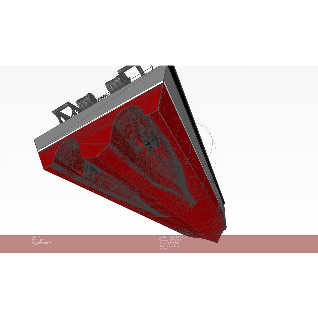 Gurza M U174 AKKERMAN 3D Model – Small Armored Artillery Boat, FBX