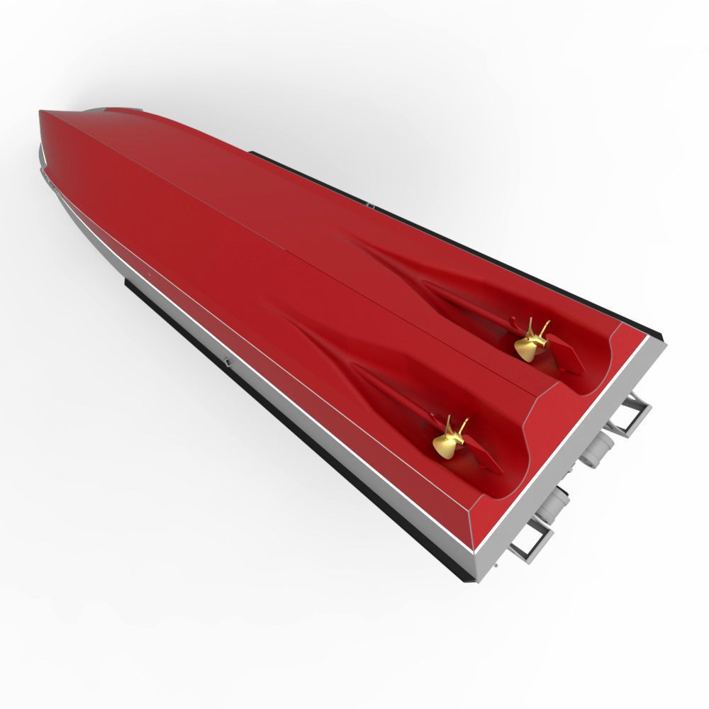 Gurza M U174 AKKERMAN 3D Model – Small Armored Artillery Boat, FBX - View 7