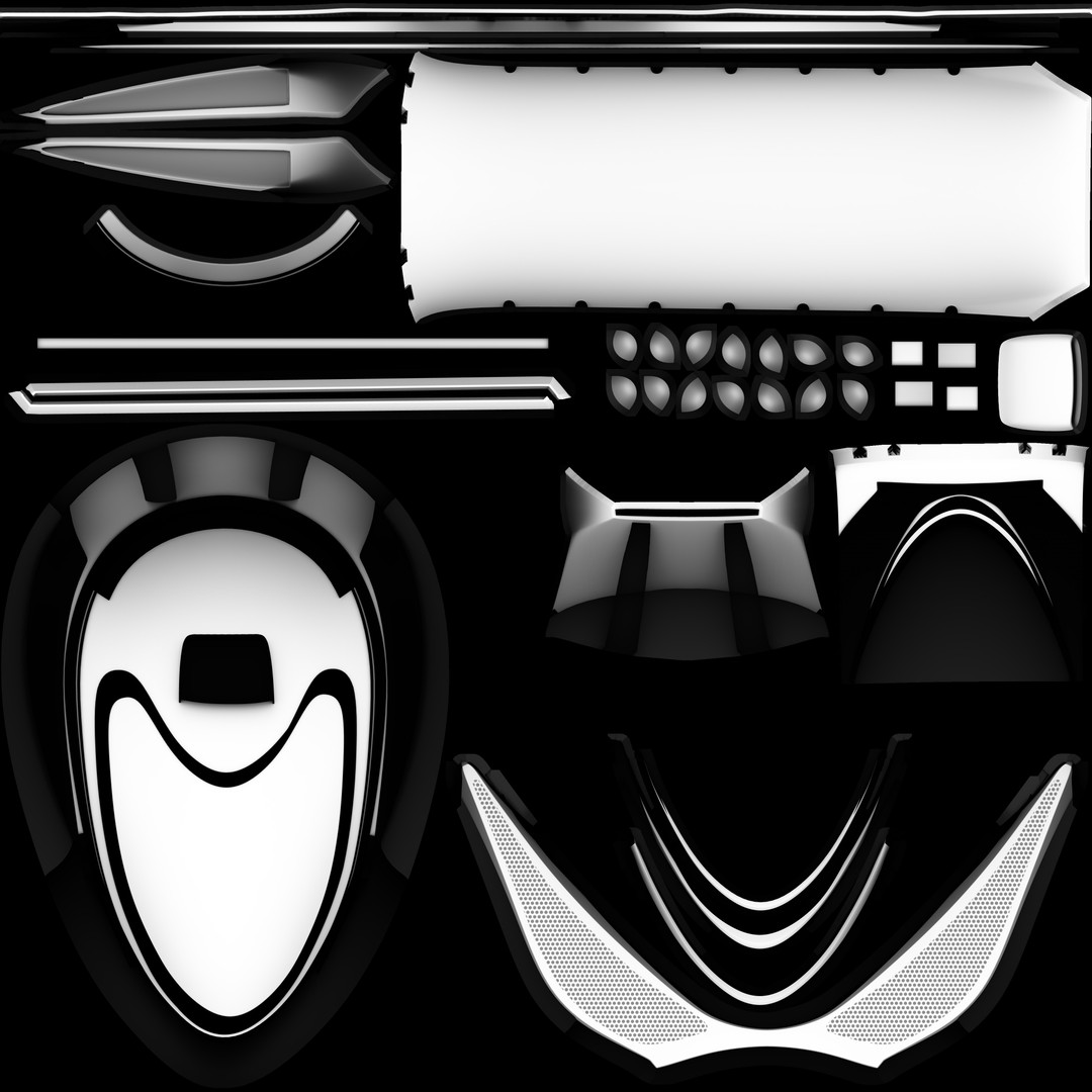 Airboat 3D Model – Futuristic Recreational Watercraft, FBX - View 12