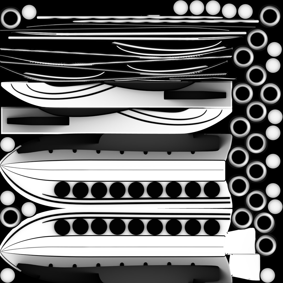 Airboat 3D Model – Futuristic Recreational Watercraft, FBX - View 18