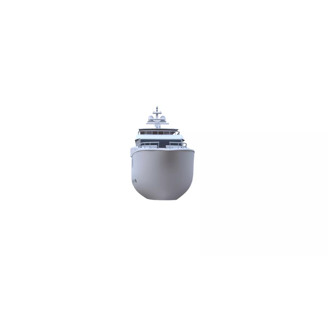 Luxury Motor Yacht 3D Model – Low Poly Game Ready Asset, FBX, OBJ - View 18