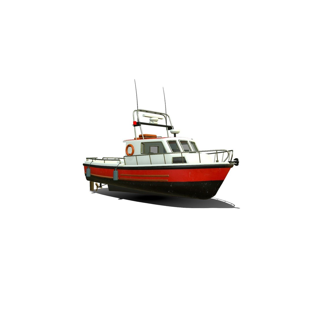 Fishing Boat 3D Model – Low Poly PBR Vessel for Games and VR - View 12