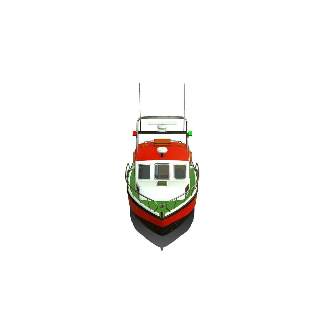 Fishing Boat 3D Model – Low Poly PBR Vessel for Games and VR - View 14