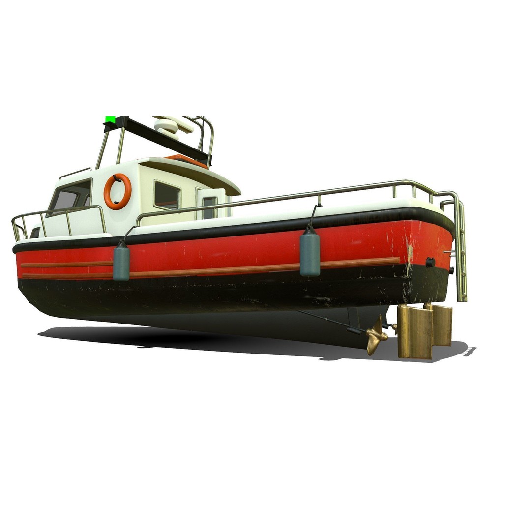 Fishing Boat 3D Model – Low Poly PBR Vessel for Games and VR - View 15