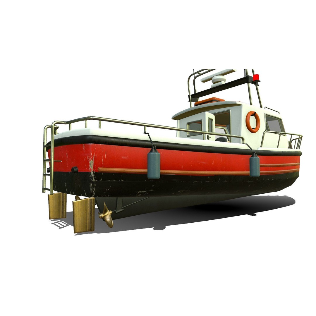 Fishing Boat 3D Model – Low Poly PBR Vessel for Games and VR - View 16