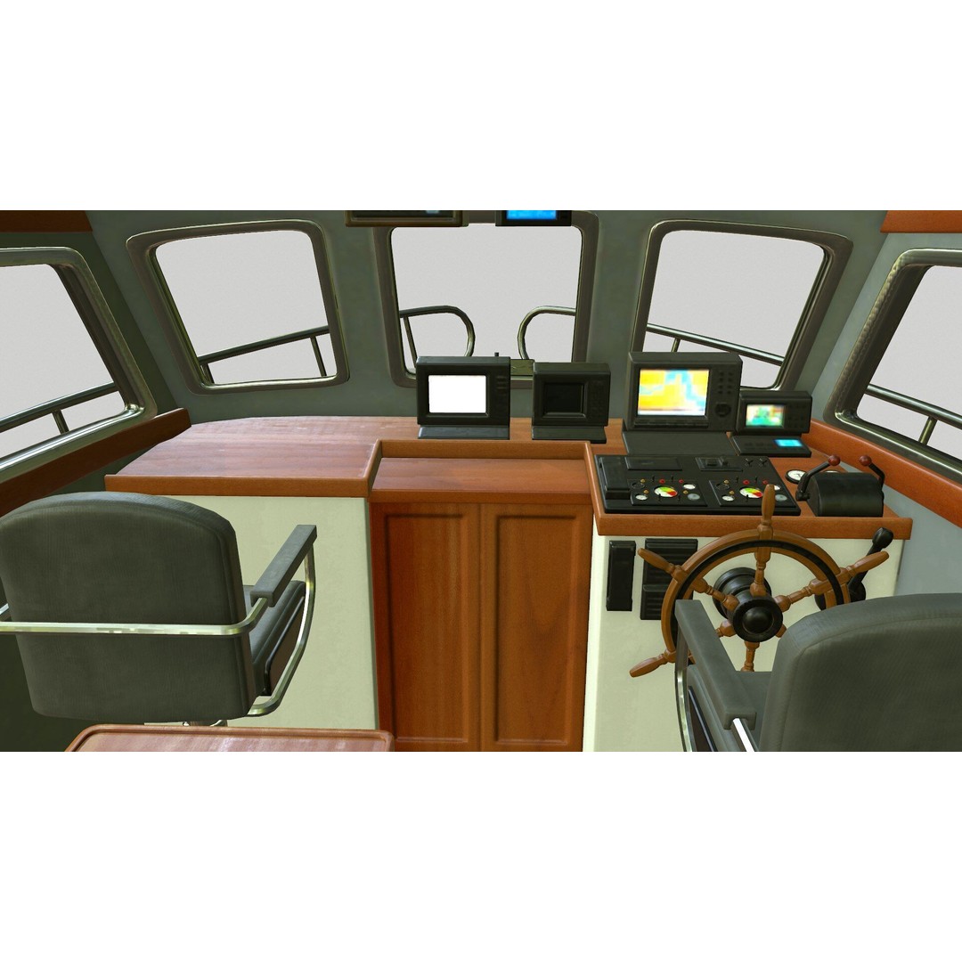 Fishing Boat 3D Model – Low Poly PBR Vessel for Games and VR - View 18