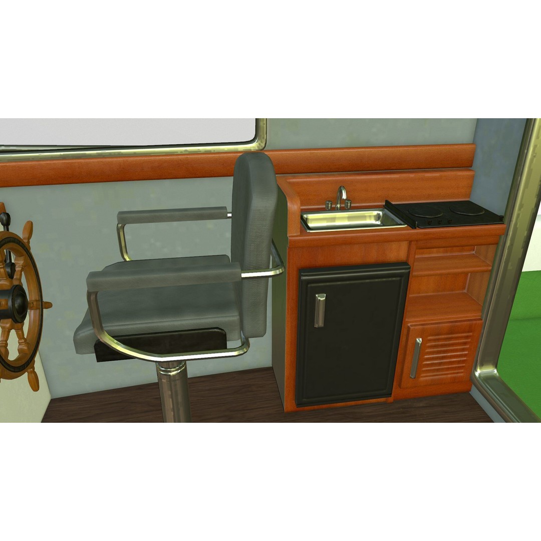 Fishing Boat 3D Model – Low Poly PBR Vessel for Games and VR - View 19