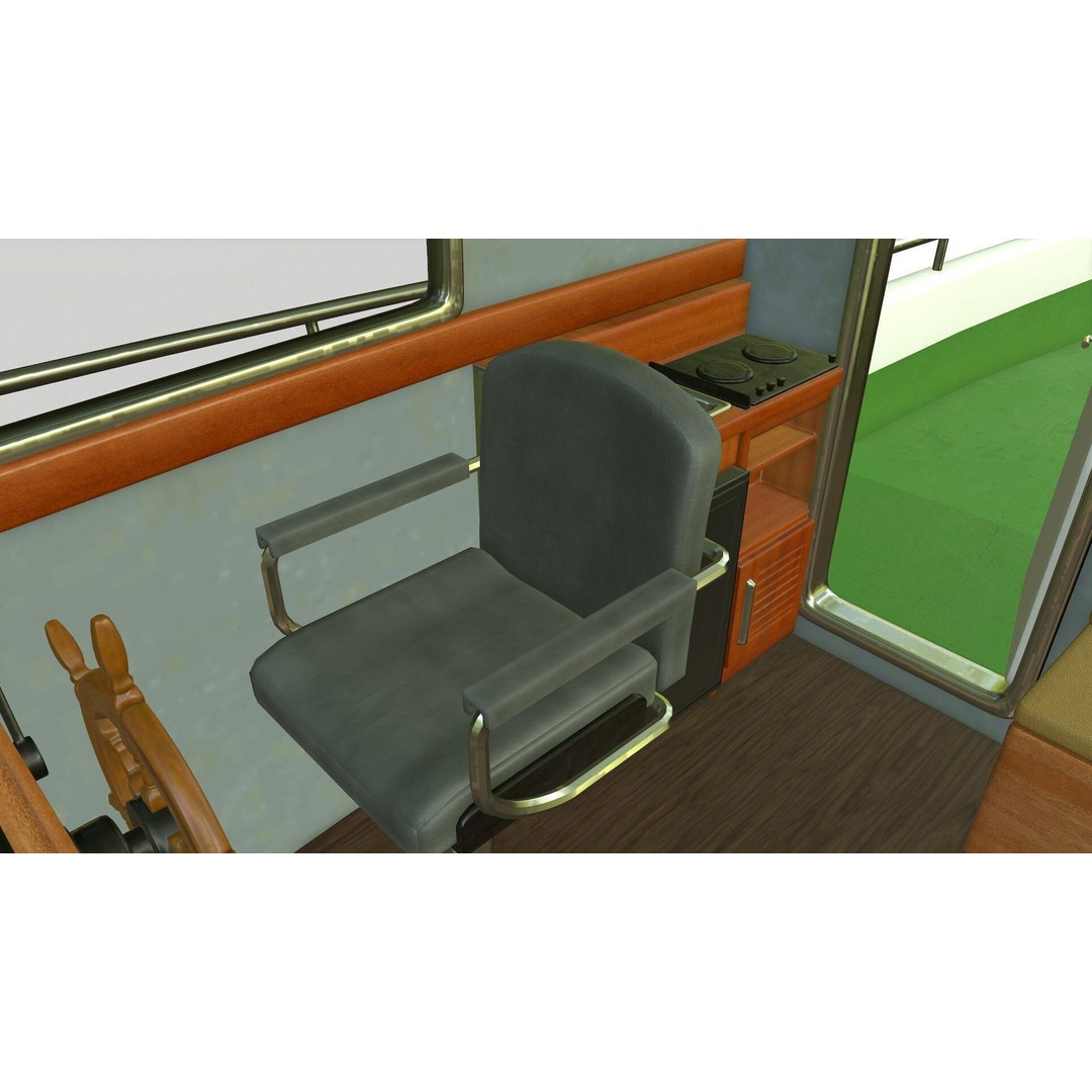 Fishing Boat 3D Model – Low Poly PBR Vessel for Games and VR - View 21