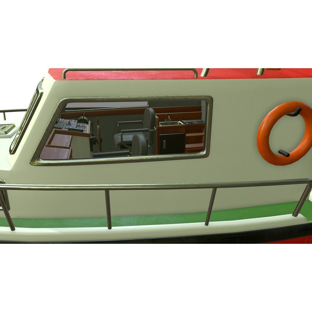 Fishing Boat 3D Model – Low Poly PBR Vessel for Games and VR - View 24