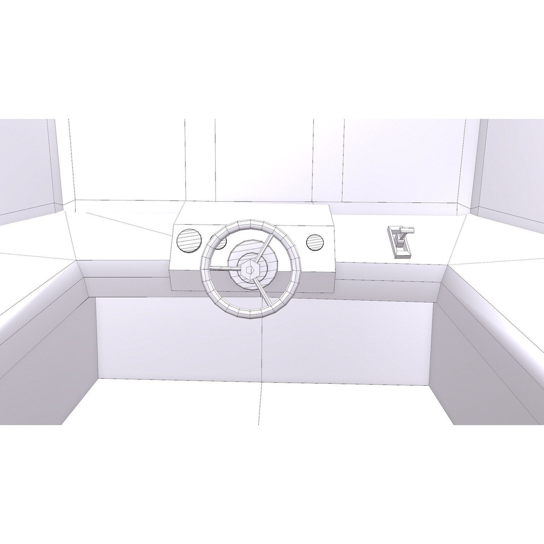 Fishing Boat 3D Model – Low Poly PBR Game Asset, FBX, OBJ