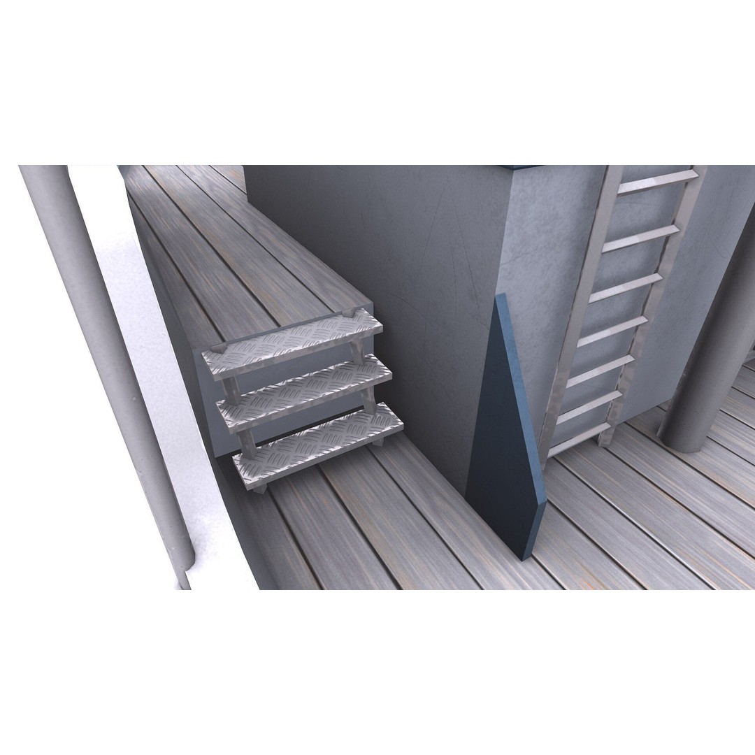 Fishing Boat 3D Model – Low Poly PBR Game Asset, FBX, OBJ - View 18