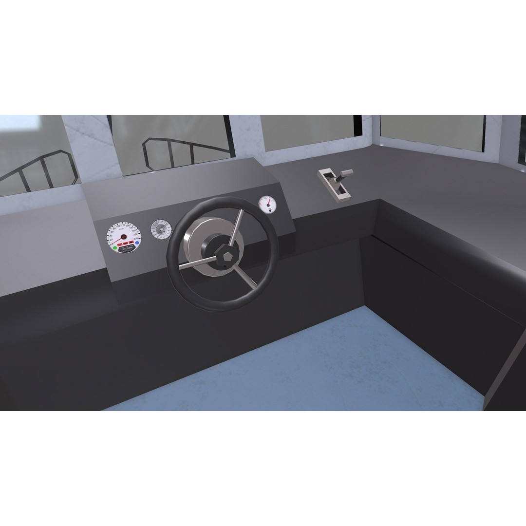 Fishing Boat 3D Model – Low Poly PBR Game Asset, FBX, OBJ - View 5