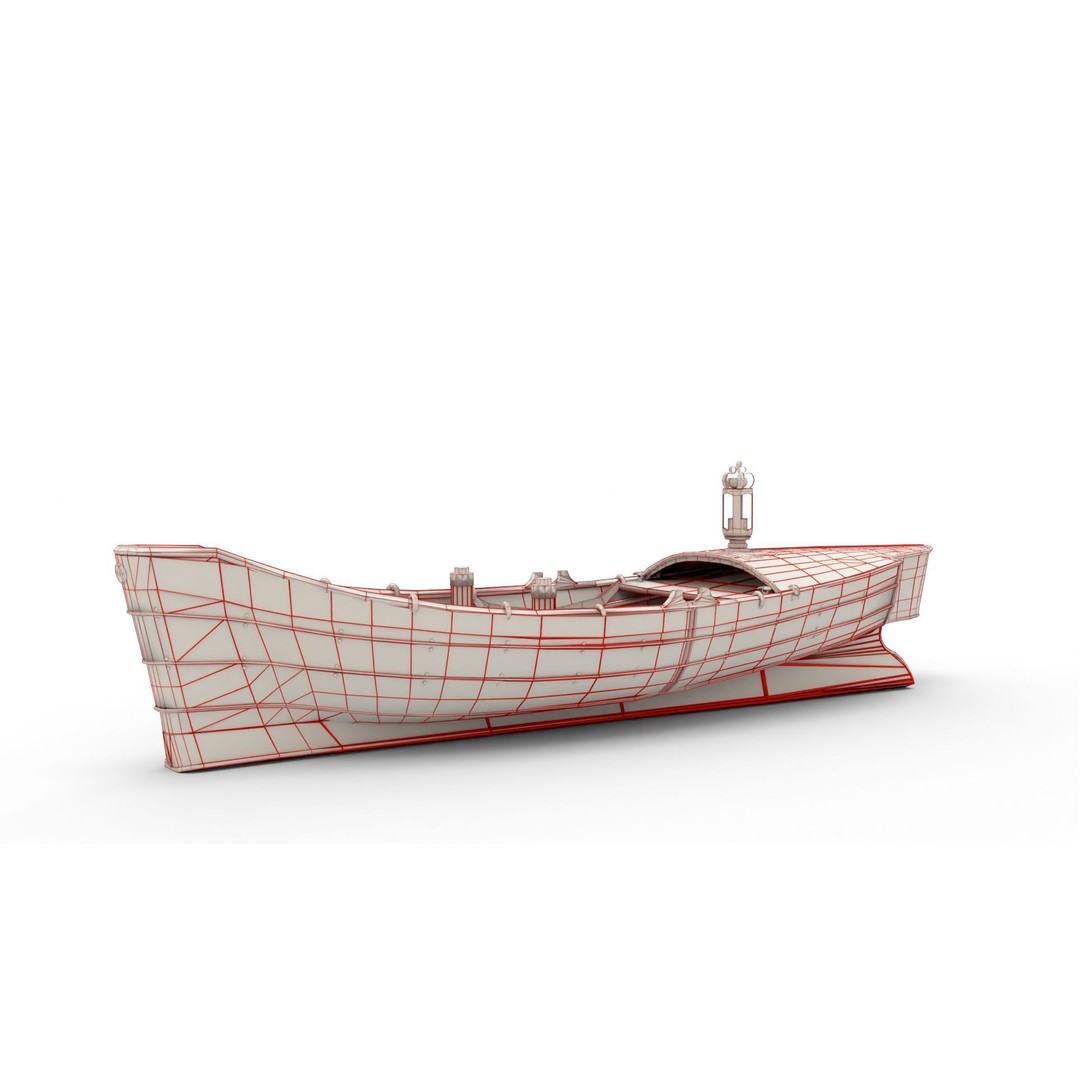 Realistic Boat 3D Model – High Quality Customizable, Blender - View 10