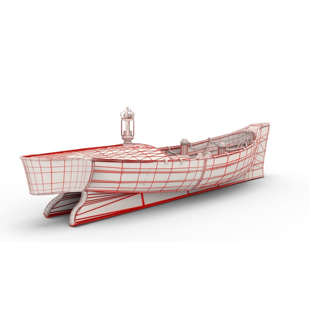 Realistic Boat 3D Model – High Quality Customizable, Blender - View 11