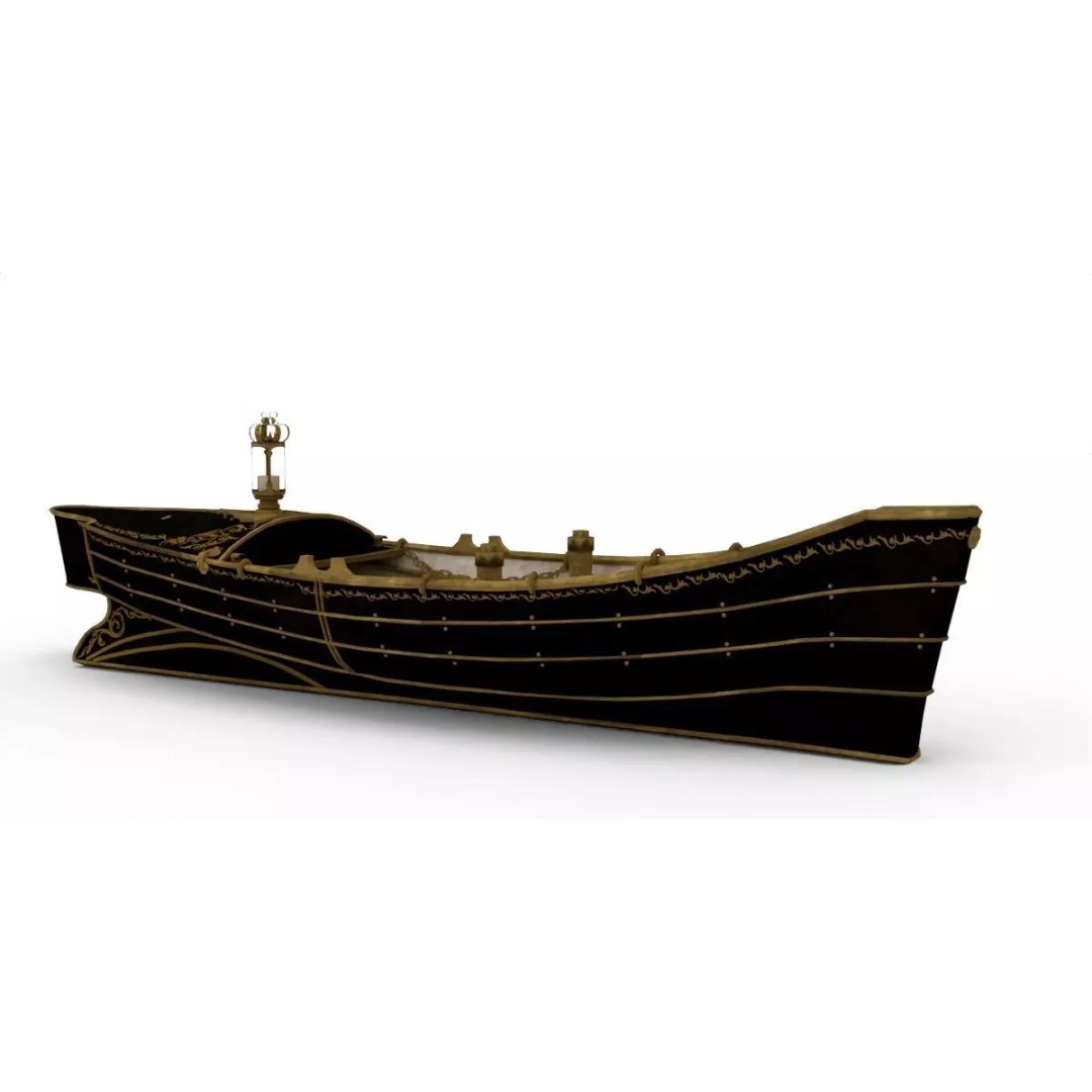Realistic Boat 3D Model – High Quality Customizable, Blender - View 2