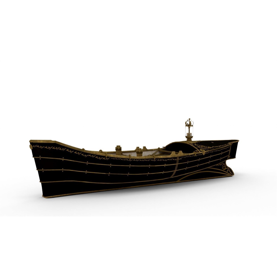 Realistic Boat 3D Model – High Quality Customizable, Blender - View 5