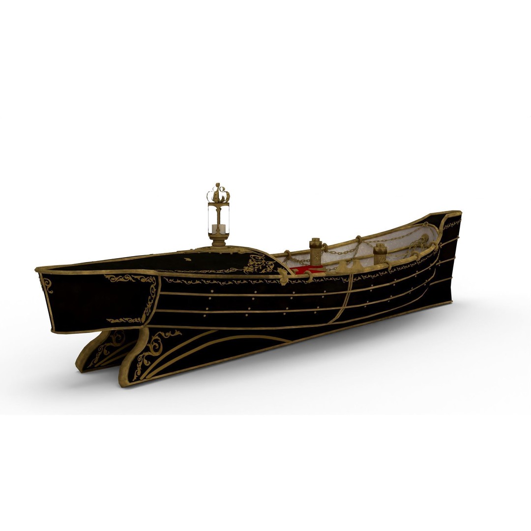 Realistic Boat 3D Model – High Quality Customizable, Blender - View 6