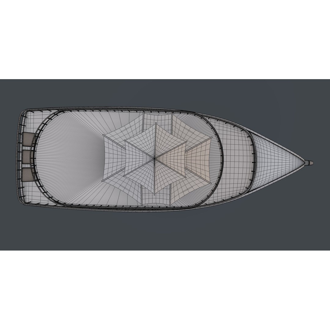 Adventure Houseboat 3D Model – Realistic Low Poly Watercraft, FBX - View 13