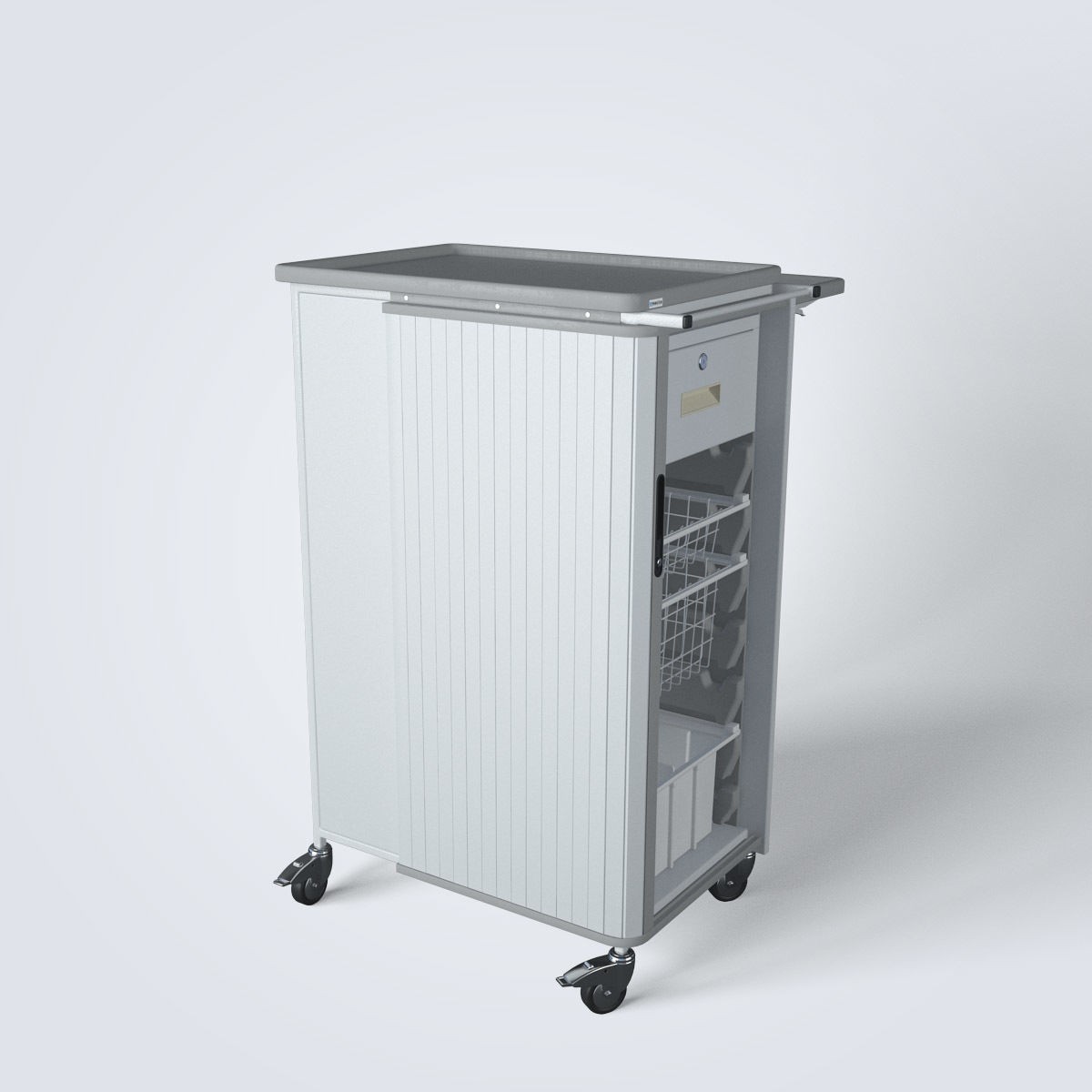 Medical Supply Cart - Fully Detailed 3D Model - View 10