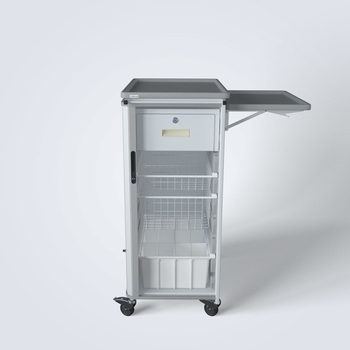 Medical Supply Cart - Fully Detailed 3D Model - View 3