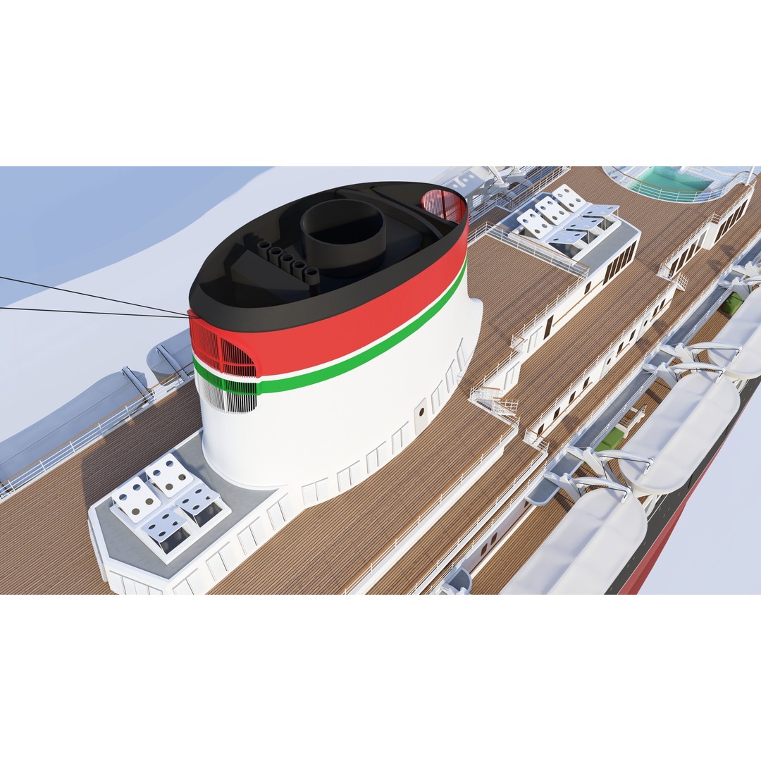 SS Andrea Doria 3D Model – Historic Oceanliner for SketchUp