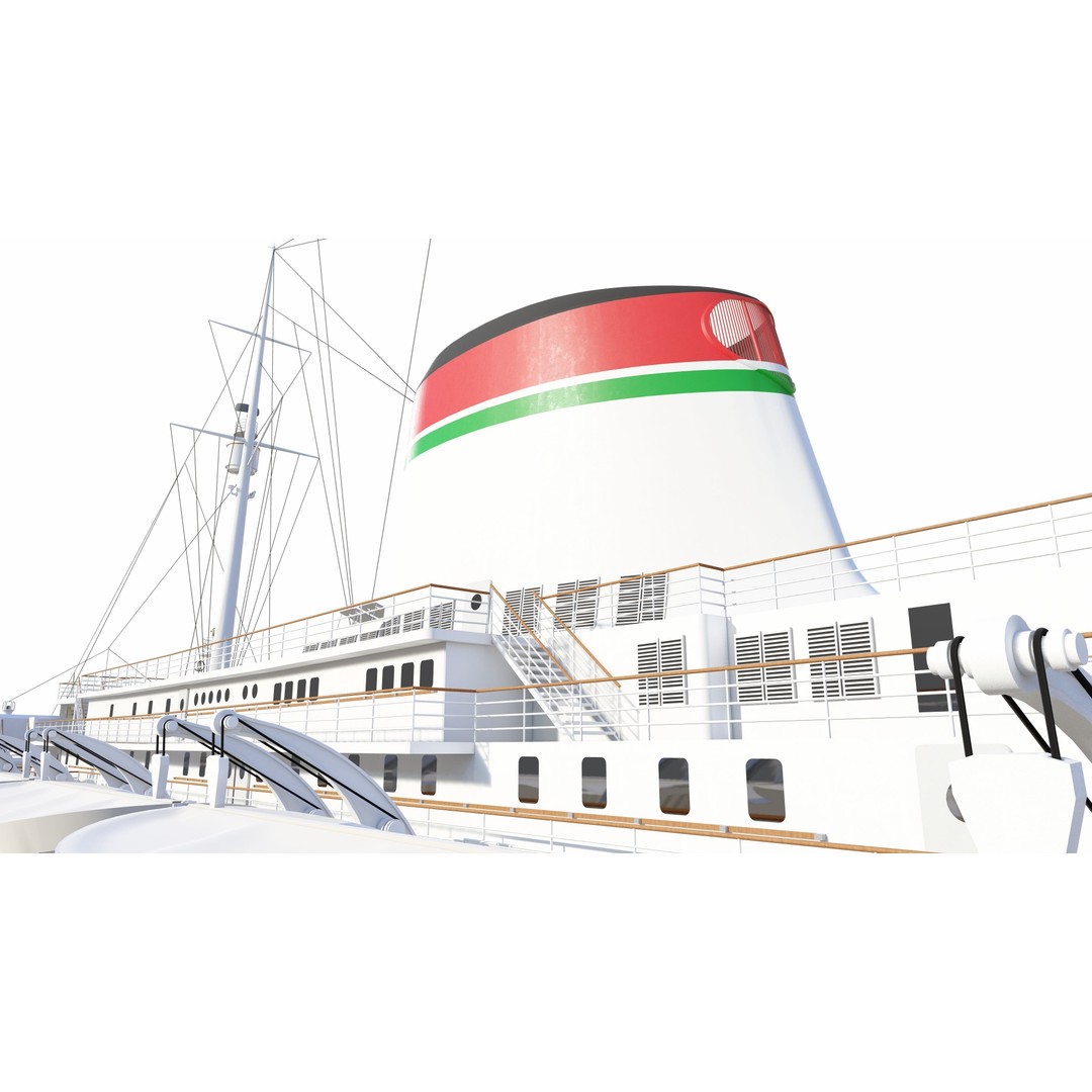 SS Andrea Doria 3D Model – Historic Oceanliner for SketchUp - View 13