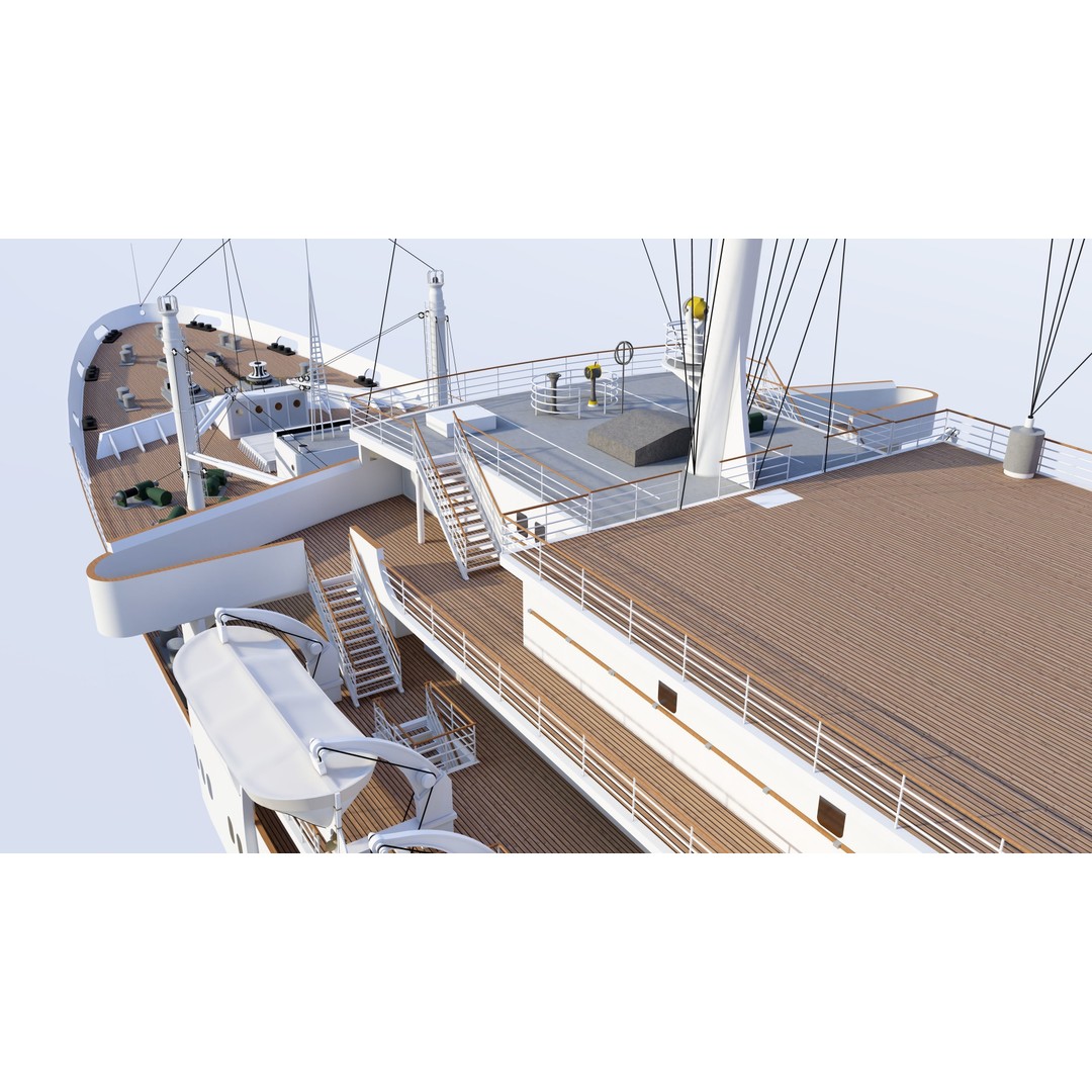 SS Andrea Doria 3D Model – Historic Oceanliner for SketchUp - View 18