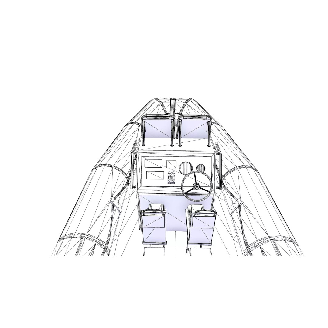 RHIB Patrol Boat 3D Model – Low Poly PBR Game Asset, FBX, OBJ, Blender - View 31