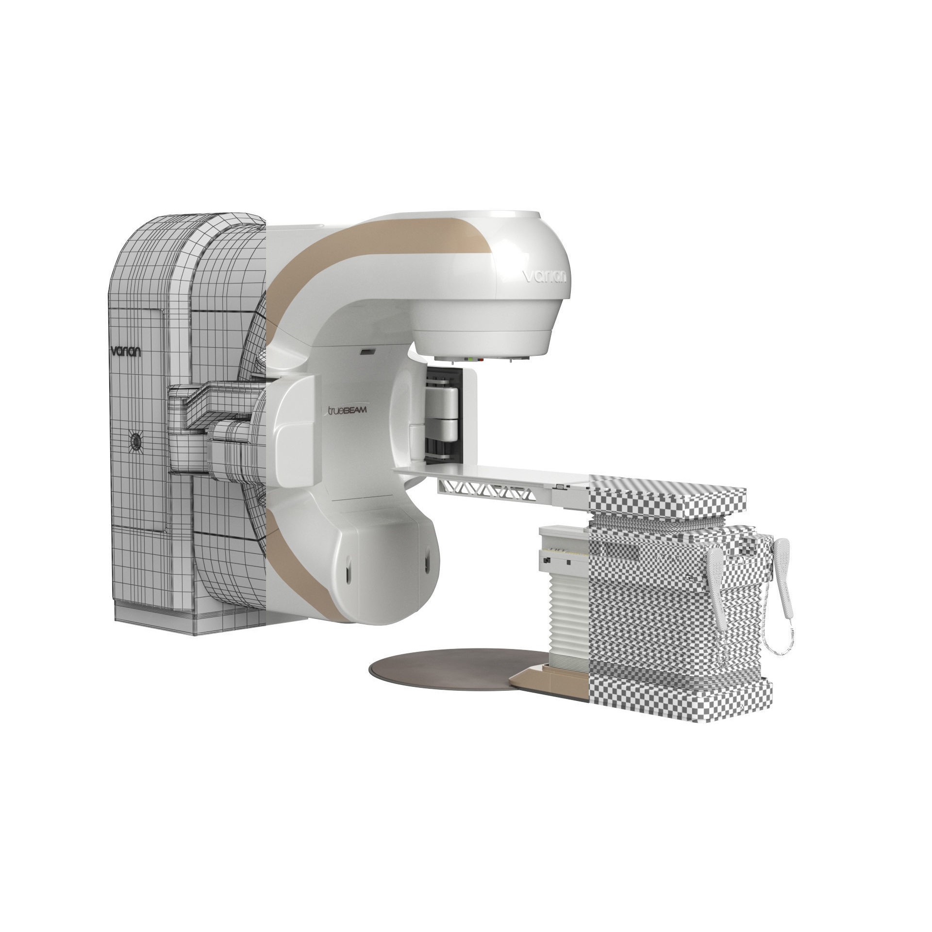 Varian TrueBeam Radiotherapy System - Game-Ready 3D Model - View 18