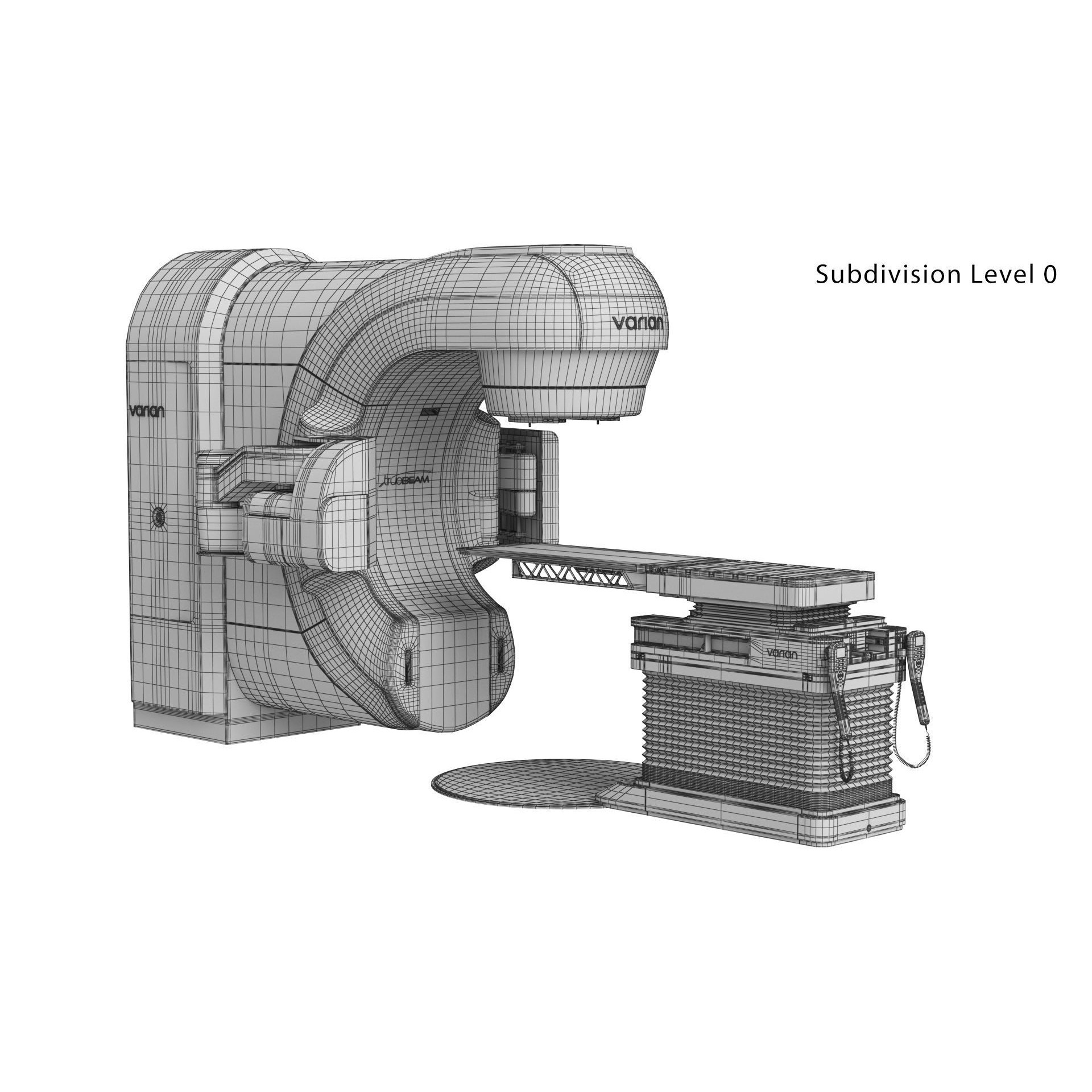 Varian TrueBeam Radiotherapy System - Game-Ready 3D Model - View 20