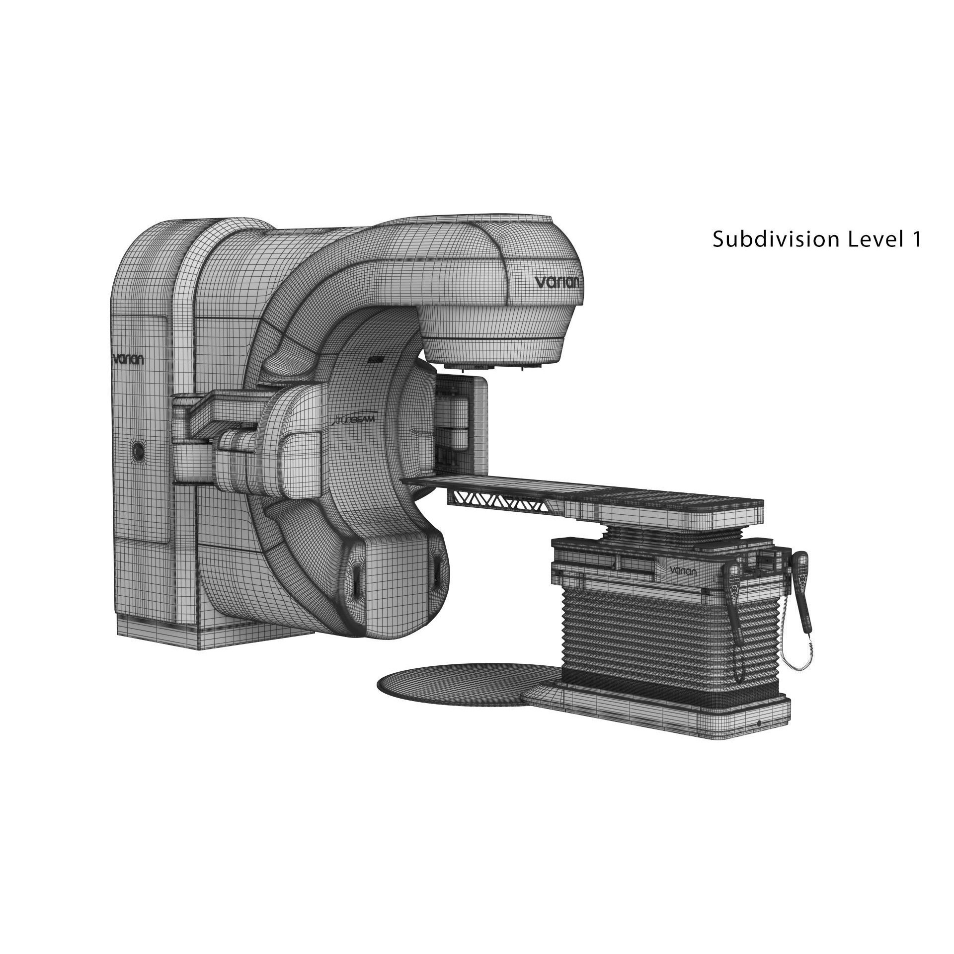 Varian TrueBeam Radiotherapy System - Game-Ready 3D Model - View 21