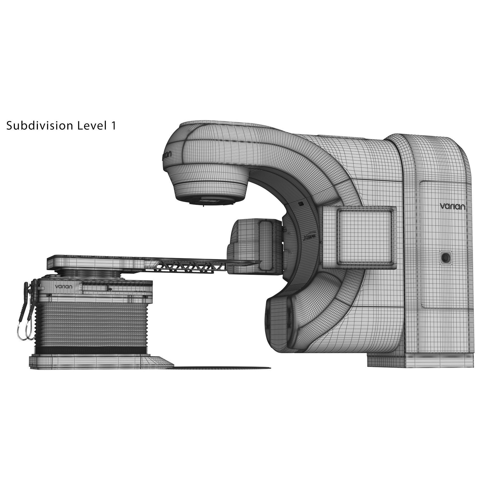Varian TrueBeam Radiotherapy System - Game-Ready 3D Model - View 23